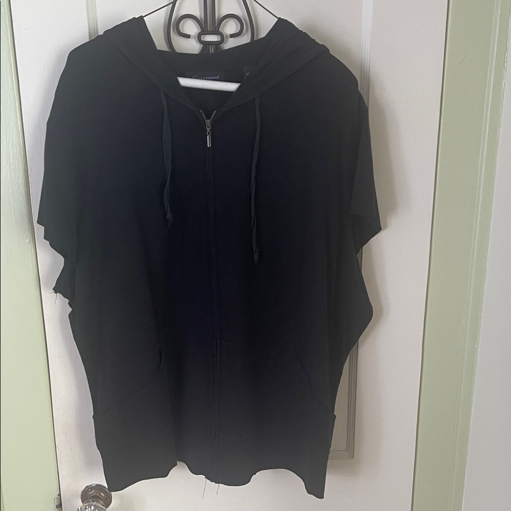 Context Black Hooded Sweatshirt